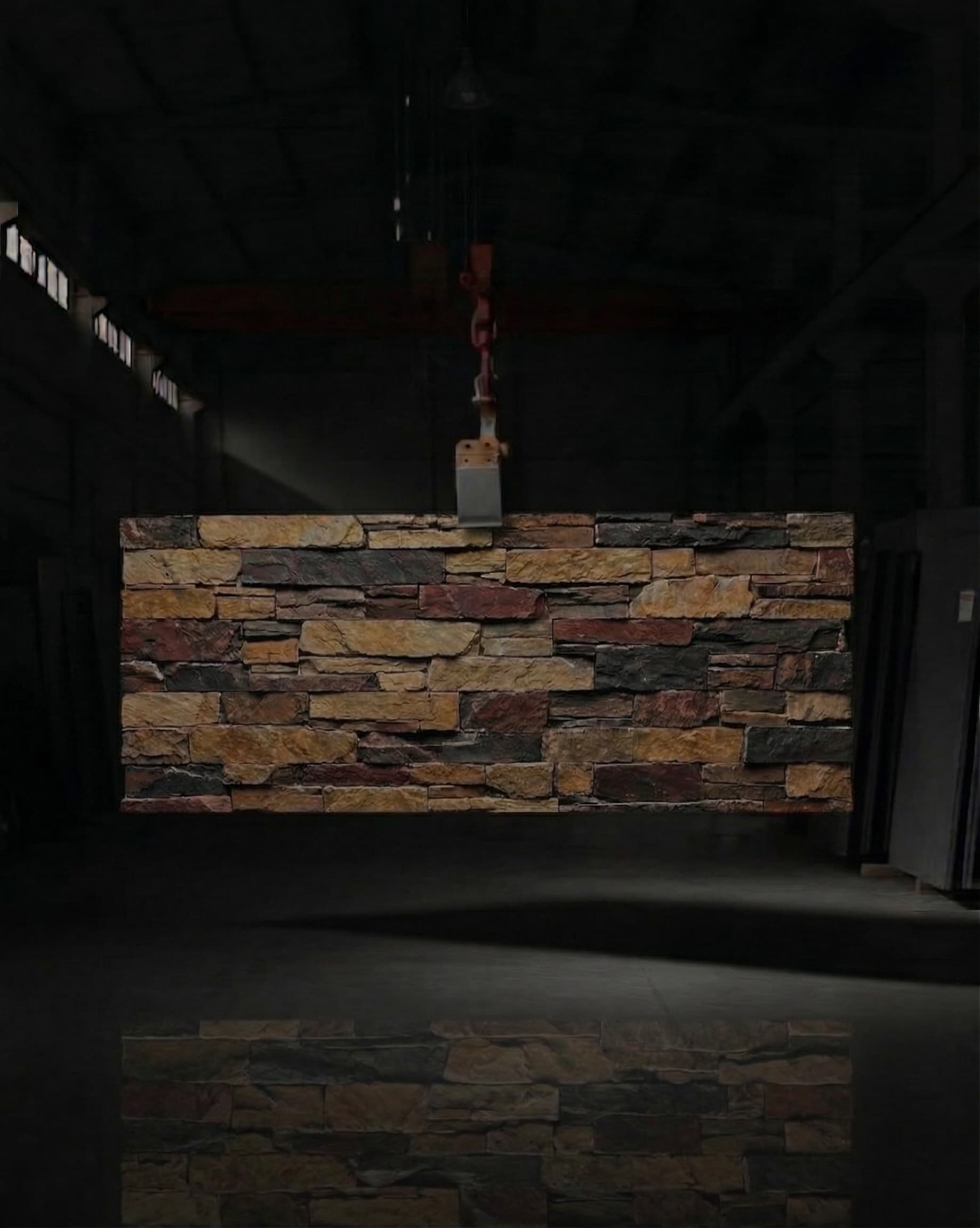 Natursteinoptiken — Spotlight aus